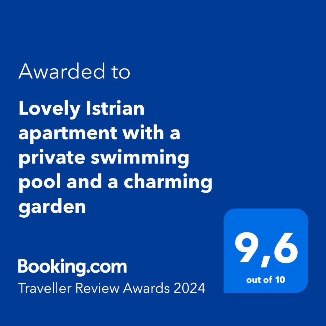 Lovely Istrian Apartment With A Private Swimming Pool And A Charming Garden 반졸레 외부 사진